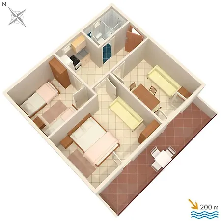 With Parking Space Marusici, Omis - 956 Appartamento