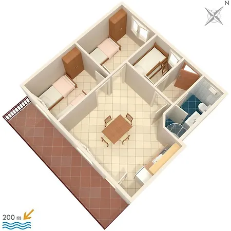 With Parking Space Marusici, Omis - 956 Appartamento